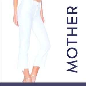 Mother The insider crop step fray
